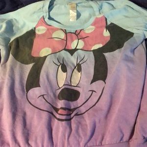 Blue to Purple Ombré Minnie Mouse sweater